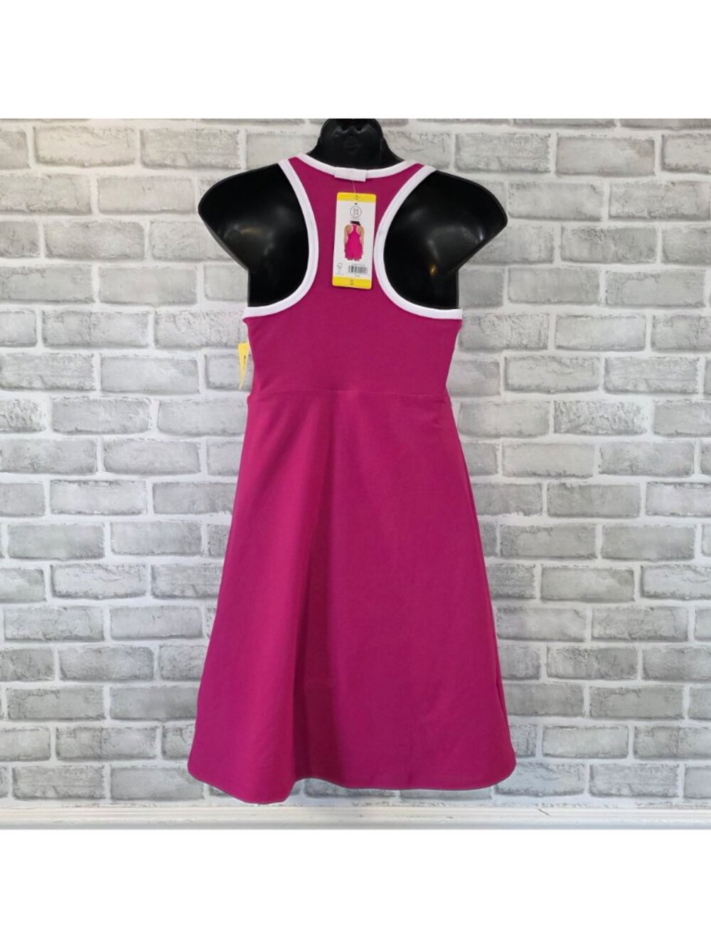 NWT SAGE Collective Pink Athletic Dress Romper Skort S Gorpcore Tennis Sporty - Picture 3 of 8